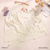  Pyjama dài lụa satin mềm PM8673-2 