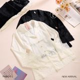  Pyjama dài lụa satin mềm PM8673-2 