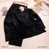  Pyjama dài lụa satin mềm PM8673-2 