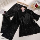  Pyjama dài phối ren PM8673 