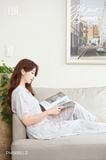  BỘ LỤA DÀI MẶC NHÀ MINOU PM8880-2 ( Có Đệm) 