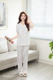  BỘ LỤA DÀI MẶC NHÀ MINOU PM8880-2 ( Có Đệm) 