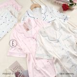  Pyjama ngắn lụa satin PM9458-1 