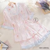  Pyjama lụa ngắn PM9590-1 
