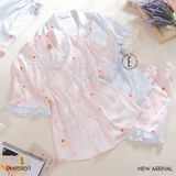  Pyjama lụa ngắn PM9590-1 