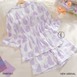  Pyjama lụa ngắn PM9725-1 