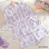  Pyjama lụa ngắn PM9725-1 