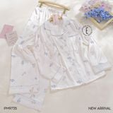  Pyjama lụa dài hình Cat PM9735 