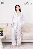  Pyjama lụa dài hình Cat PM9735 