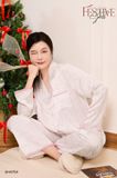  Pyjama hoa văn lụa satin mềm PM9759 