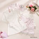  Pyjama lụa ngắn PM9979-1 