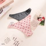  Quần lót thun tim khoen Q076 