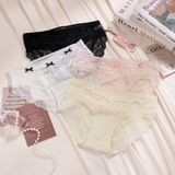  Quần lót lưới phối ren đính nơ Q1279 