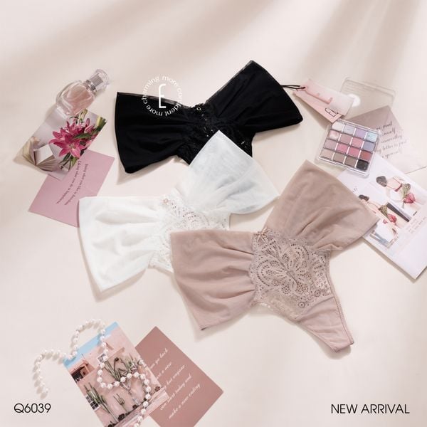  Quần lót lưới nơ Q6039 