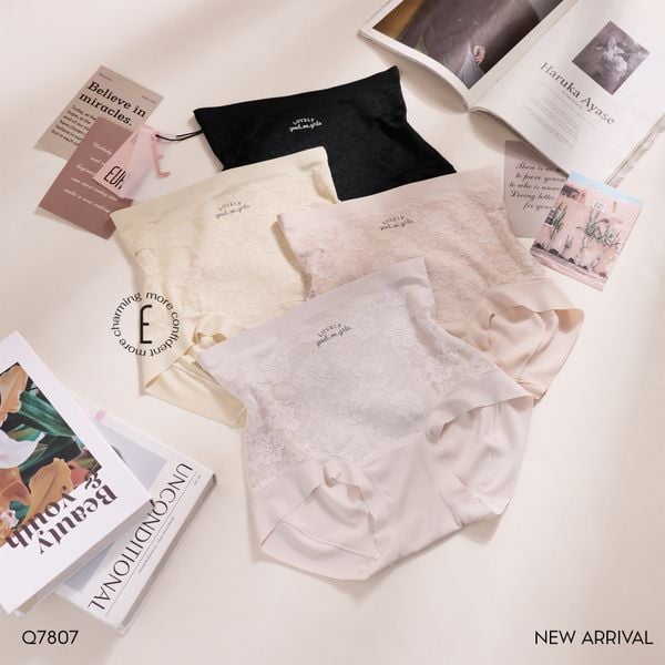  Quần lót ren cạp cao Q7807 