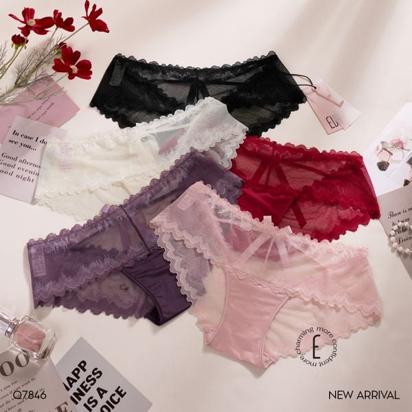  Quần lót ren nơ Q7846 