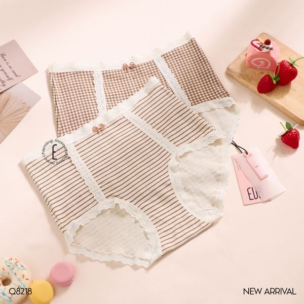  Quần lót cotton mềm cạp cao Q8218 