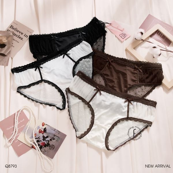  Quần lót lưới viền ren Q8793 