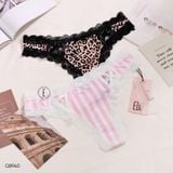  Quần lót thong viền ren chữ X Q8940 