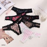  Quần lót thong viền ren chữ X Q8940 