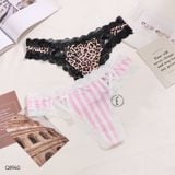  Quần lót thong viền ren chữ X Q8940 