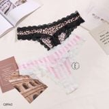 Quần lót thong viền ren chữ X Q8940 