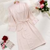  Luxe Robe Set -Bộ choàng lụa ren hoa SC3924 