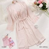  Gossamer Robe Set - Bộ choàng lụa phối ren SC4668 