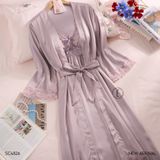  Majestic Robe Set - Bộ choàng lụa phối ren SC4826 