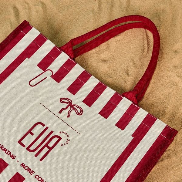  Red canvas Bag EVA 