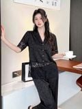  Pyjama dài phối ren PM8673 