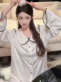  Pyjama dài lụa satin PM3828 