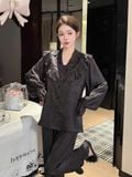  Pyjama dài lụa xước PM3822 