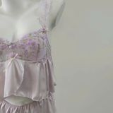  Bộ 2 dây tím ren hoa B7179 