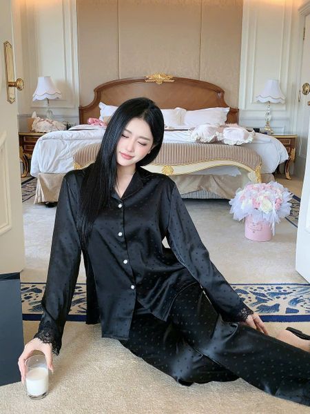  Pyjama lụa ren lưng PM3894 