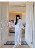  Pyjama lụa dài nơ PM6127 