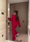  Pyjama lụa viền lưới PM6124 