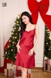  Váy lụạ nơ đen D2852 