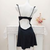  Váy lụa phối ren D4762 