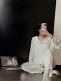  Pyjama lụa sọc PM6126 