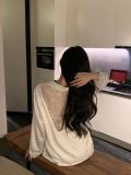  Pyjama dài lụa phối ren lưng PM3894 