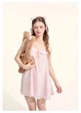  Sweetie Dress D2559 - Váy lụa xoè cổ sen 