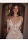  Adoring Dress D2499 - Váy lưới tầng nơ buộc rời 