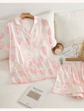  Pyjama ngắn tim hồng PM8540-1 