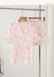  Pyjama ngắn tim hồng PM8540-1 