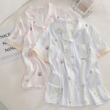  Pyjama dài lụa satin mềm PM8506-2 
