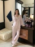  Pyjama dài lụa satin PM4640 