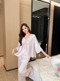  Pyjama lụa tiểu thư dài PM5893 