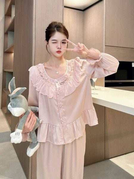  Bộ pyjama lụa tiểu thư PM8262 