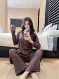  Bộ thun dài PM5264 beo nâu 